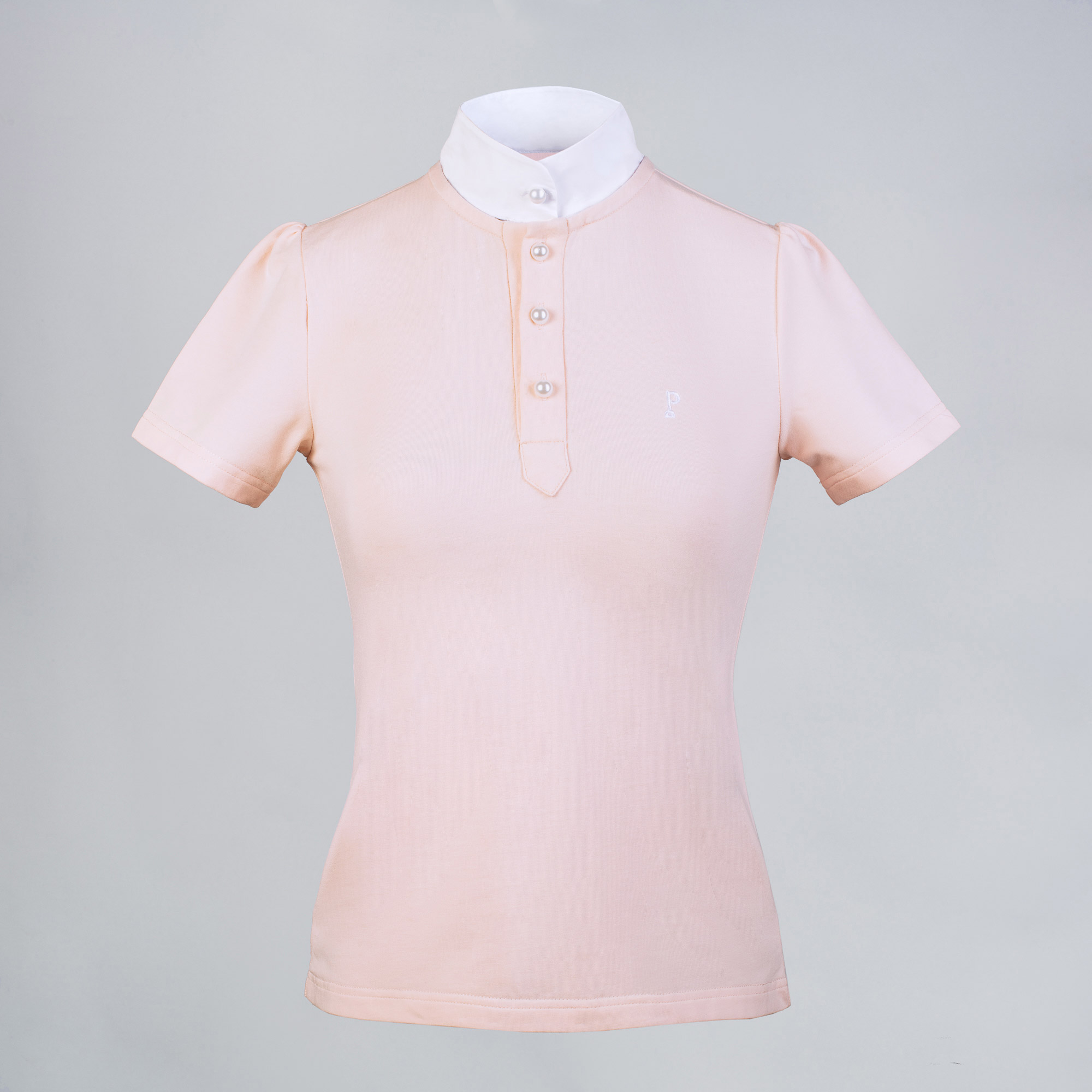 triple - pink riding polo shirt for girls - iconic triple model